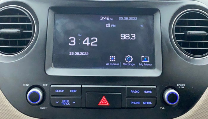 2017 Hyundai Grand i10 SPORTZ (O) 1.2 AT VTVT, Petrol, Automatic, 52,861 km, Infotainment System