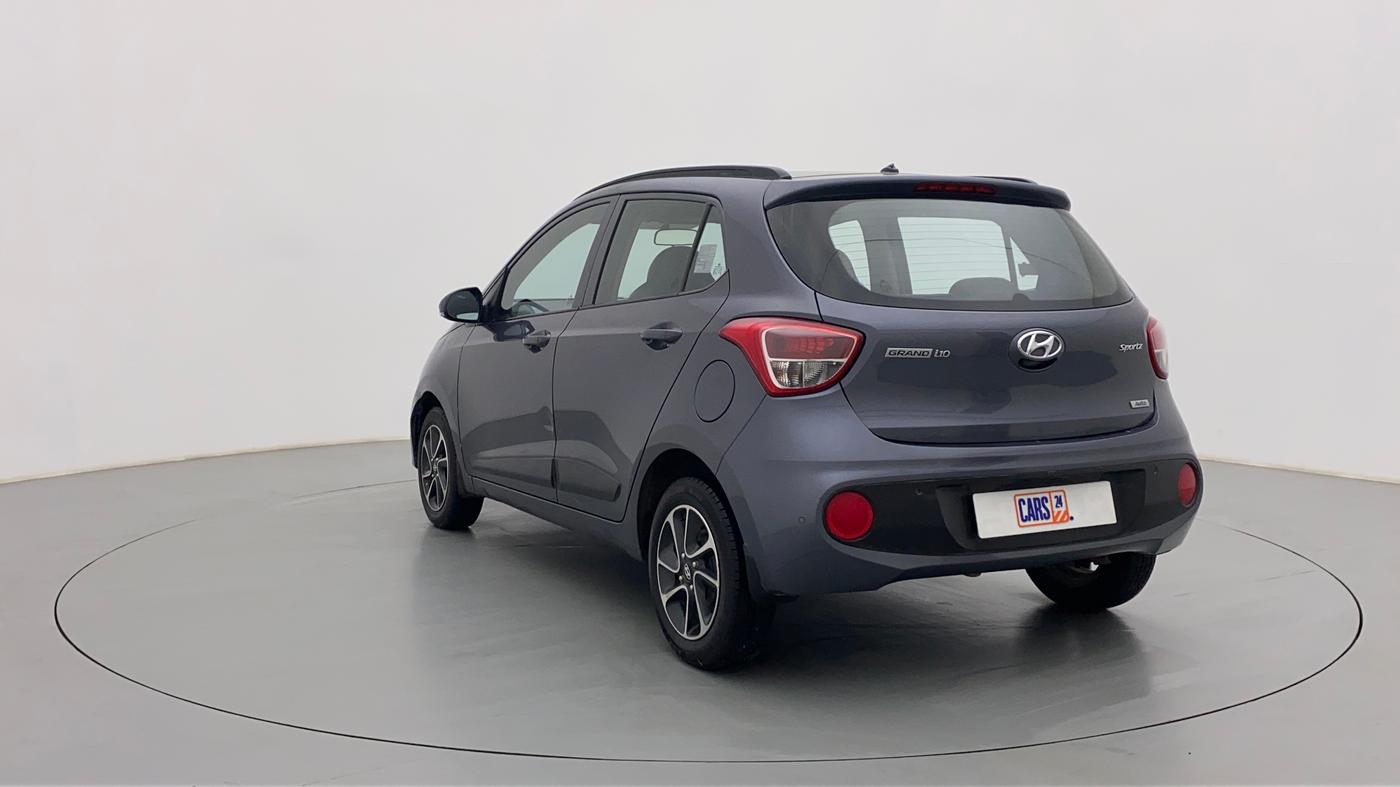 2017 Hyundai Grand i10 SPORTZ (O) 1.2 AT VTVT, Petrol, Automatic, 52,861 km, Left Back Diagonal