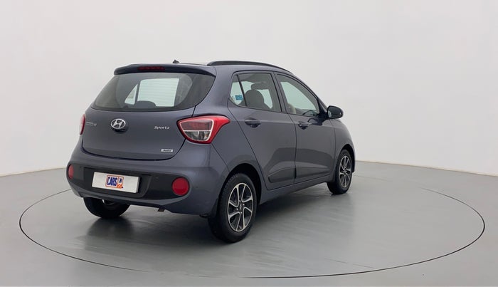2017 Hyundai Grand i10 SPORTZ (O) 1.2 AT VTVT, Petrol, Automatic, 52,861 km, Right Back Diagonal