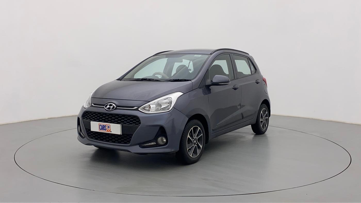 2017 Hyundai Grand i10 SPORTZ (O) 1.2 AT VTVT, Petrol, Automatic, 52,861 km, Left Front Diagonal