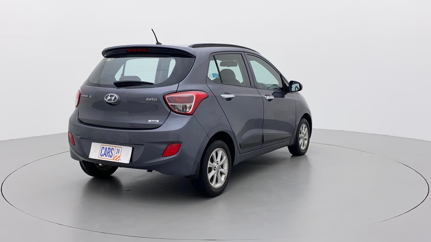 2014 Hyundai Grand i10 ASTA AT 1.2 KAPPA VTVT, Petrol, Automatic, 70,014 km, Right Back Diagonal