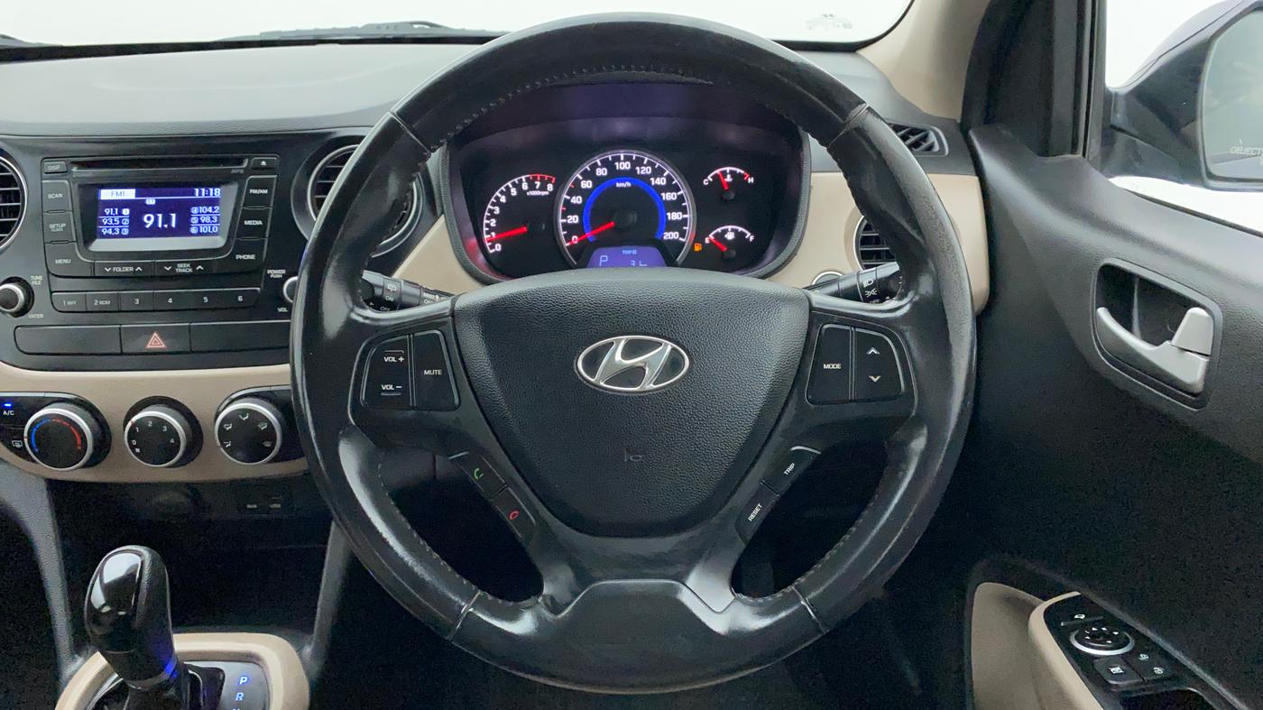 2014 Hyundai Grand i10 ASTA AT 1.2 KAPPA VTVT, Petrol, Automatic, 70,014 km, Steering Wheel Close Up