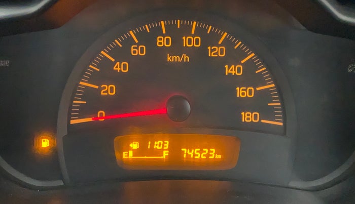 2017 Maruti Celerio VXI, Petrol, Manual, 74,590 km, Odometer Image