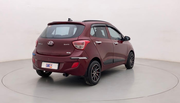 2015 Hyundai Grand i10 SPORTZ 1.2 KAPPA VTVT, Petrol, Manual, 40,538 km, Right Back Diagonal