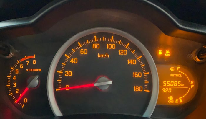 2018 Maruti Celerio VXI CNG, CNG, Manual, 55,329 km, Odometer Image