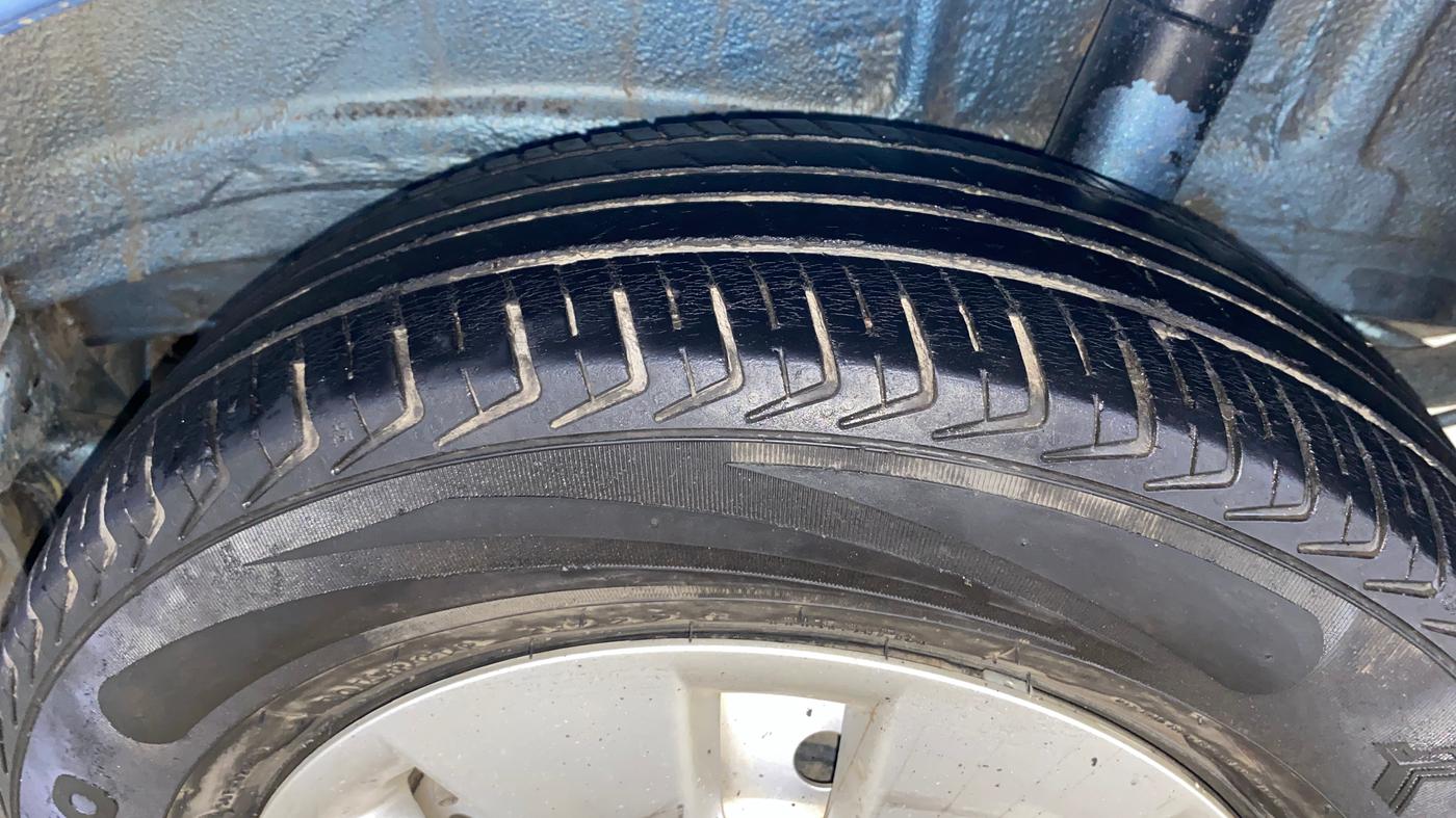 2022 Maruti New Wagon-R LXI CNG 1.0, CNG, Manual, 44,020 km, Left Rear Tyre Tread
