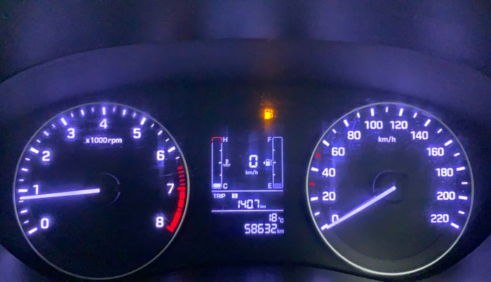 2017 Hyundai Elite i20 ASTA 1.2, Petrol, Manual, 58,632 km, Odometer Image