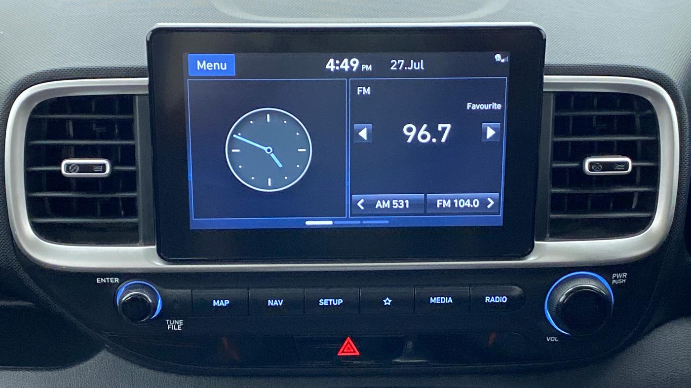 2020 Hyundai VENUE 1.0 TURBO GDI SX+ AT, Petrol, Automatic, 12,502 km, Infotainment System