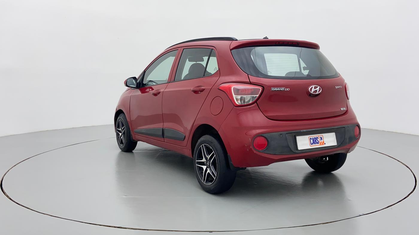 2017 Hyundai Grand i10 SPORTZ (O) 1.2 KAPPA VTVT, Petrol, Manual, 70,336 km, Left Back Diagonal