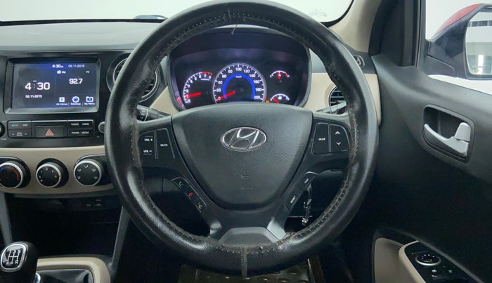 2017 Hyundai Grand i10 SPORTZ (O) 1.2 KAPPA VTVT, Petrol, Manual, 70,336 km, Steering Wheel Close Up