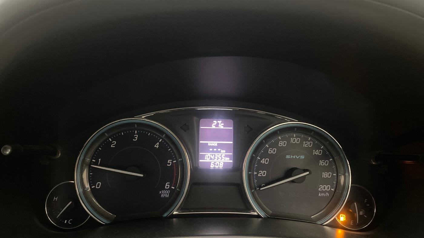 2017 Maruti Ciaz ZDI+ SHVS, Diesel, Manual, 1,04,344 km, Odometer Image