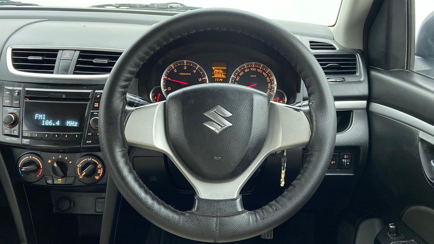 2012 Maruti Swift VDI, Diesel, Manual, Steering Wheel Close Up