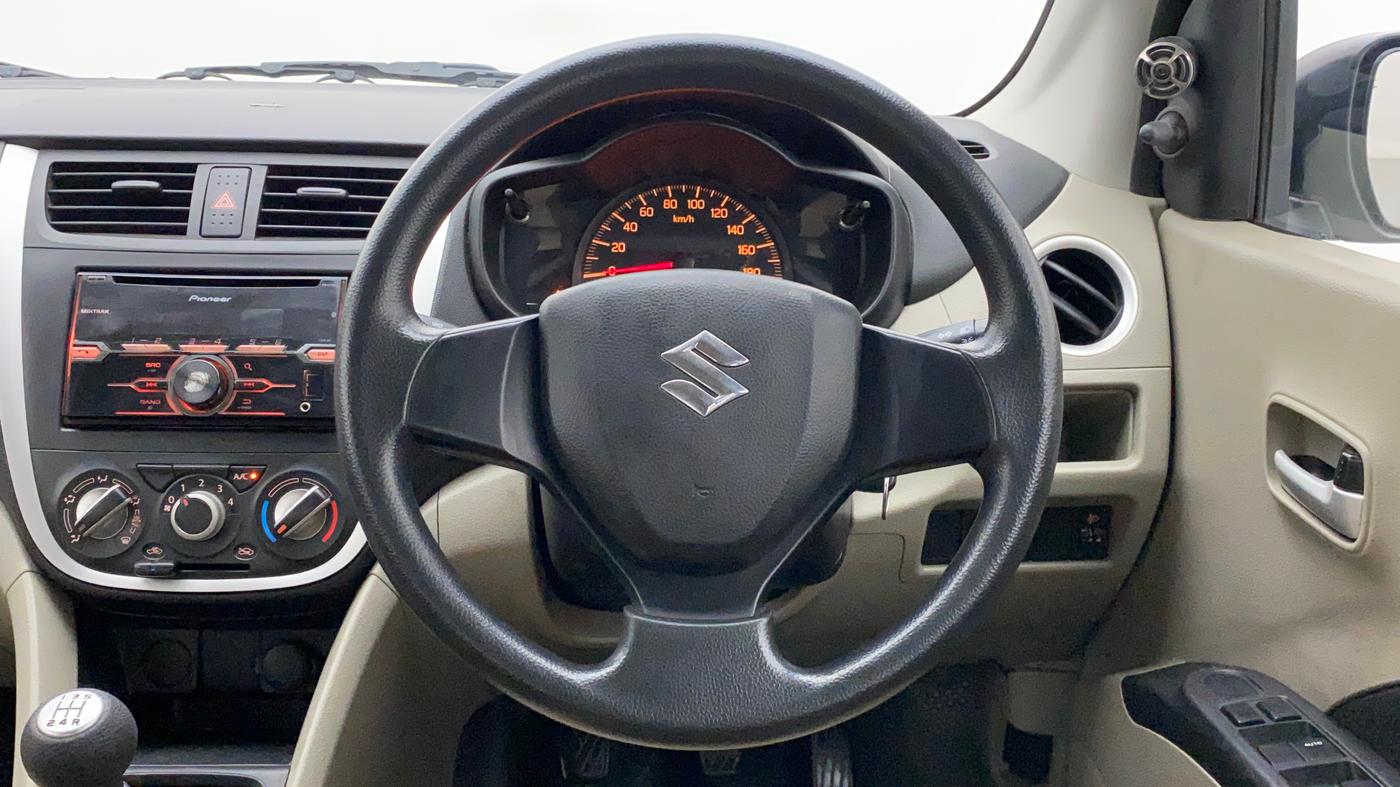 2015 Maruti Celerio VXI, Petrol, Manual, 1,22,188 km, Steering Wheel Close Up