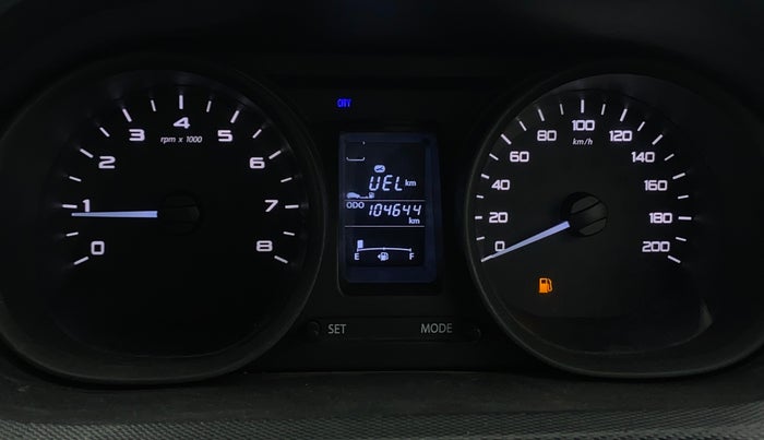 2017 Tata Tiago XM PETROL, Petrol, Manual, 1,04,640 km, Odometer Image