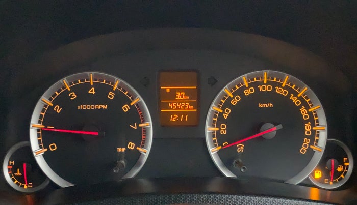 2012 Maruti Swift VXI, Petrol, Manual, 45,422 km, Odometer Image