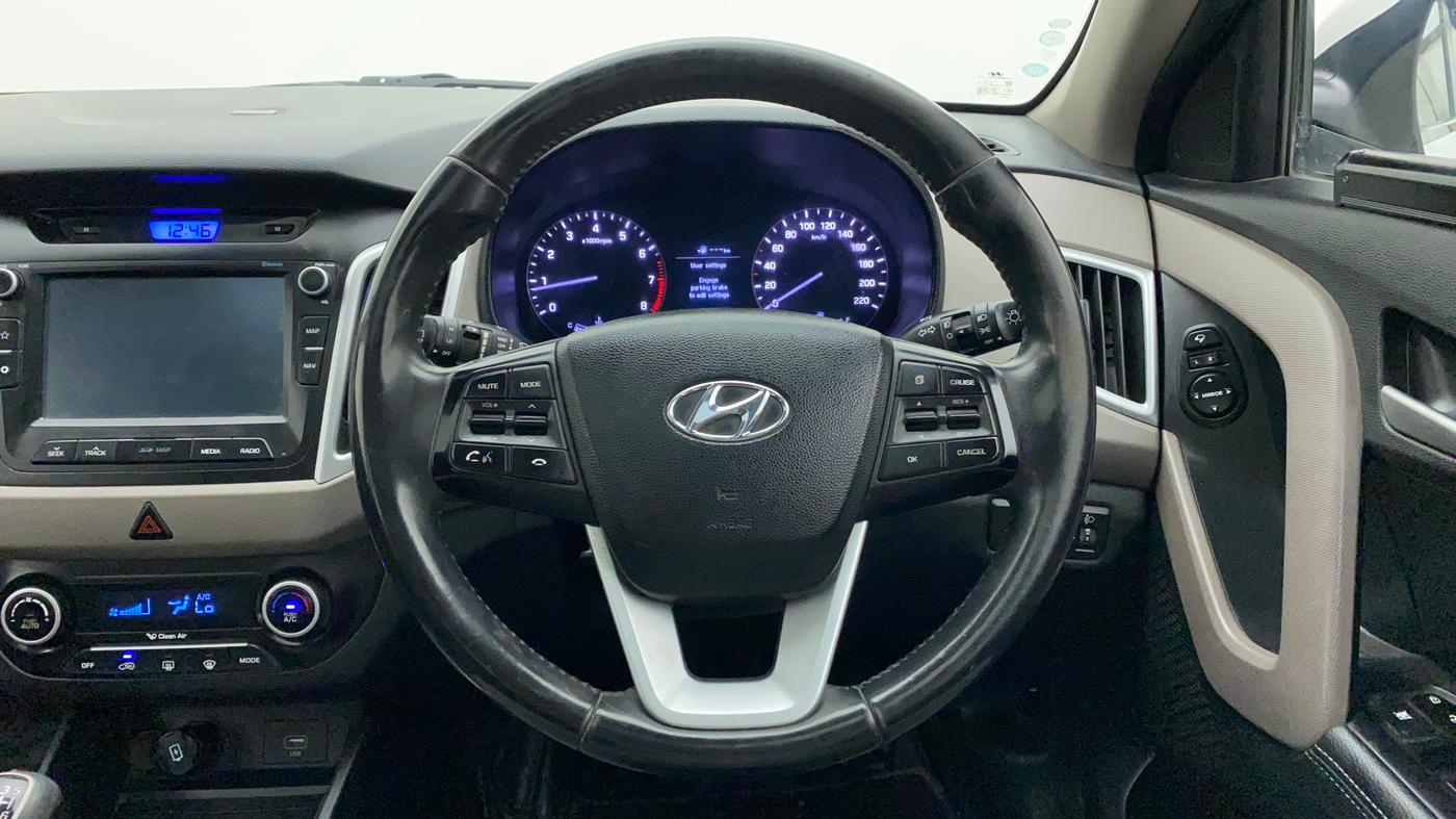 2018 Hyundai Creta SX (O) 1.6 PETROL, Petrol, Manual, 60,036 km, Steering Wheel Close Up