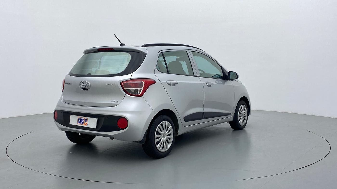 2018 Hyundai Grand i10 SPORTZ O 1.2, Petrol, Manual, 10,078 km, Right Back Diagonal