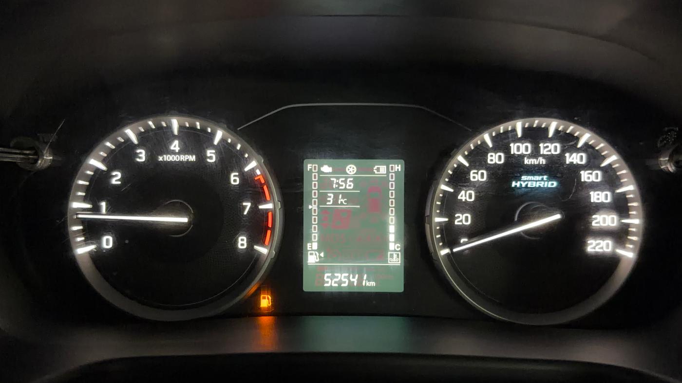 2022 Maruti BREZZA VXI SMART HYBRID, Petrol, Manual, 52,529 km, Odometer Image