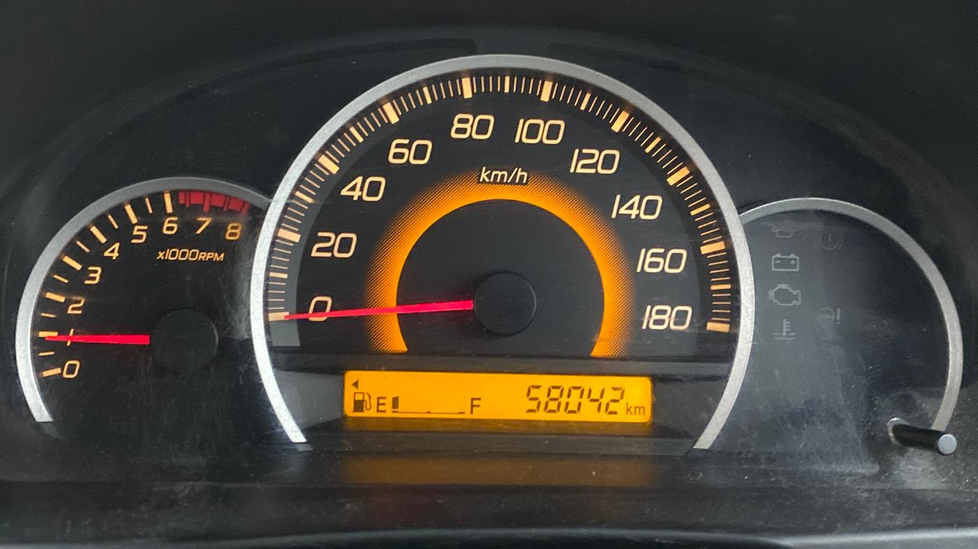 2015 Maruti Wagon R 1.0 VXI, Petrol, Manual, 57,803 km, Odometer Image