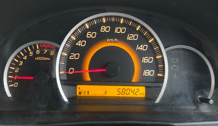 2015 Maruti Wagon R 1.0 VXI, Petrol, Manual, 57,803 km, Odometer Image