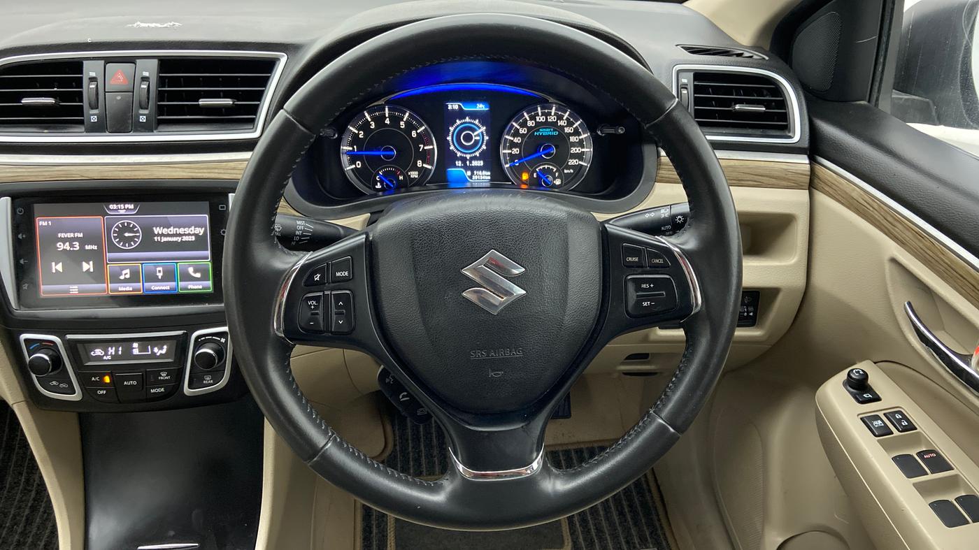 2021 Maruti Ciaz ALPHA 1.5 SHVS PETROL, Petrol, Manual, 29,134 km, Steering Wheel Close Up