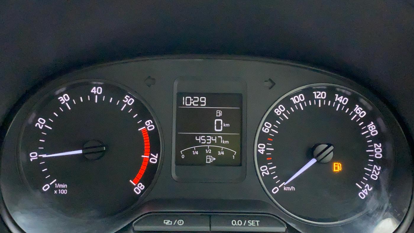 2020 Skoda Rapid 1.0 AMBITION TSI MT, Petrol, Manual, 45,347 km, Odometer Image