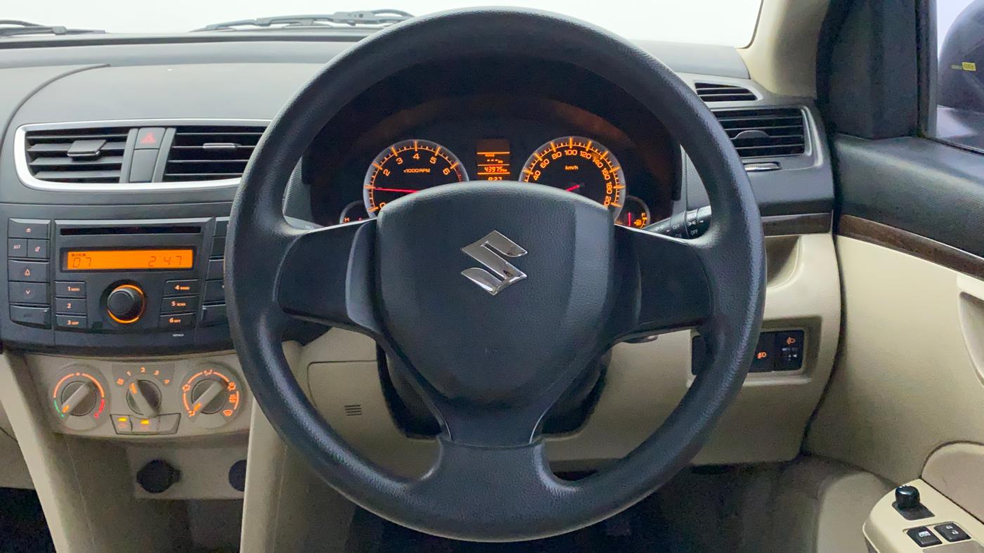 2012 Maruti Swift Dzire VXI, Petrol, Manual, 43,974 km, Steering Wheel Close Up