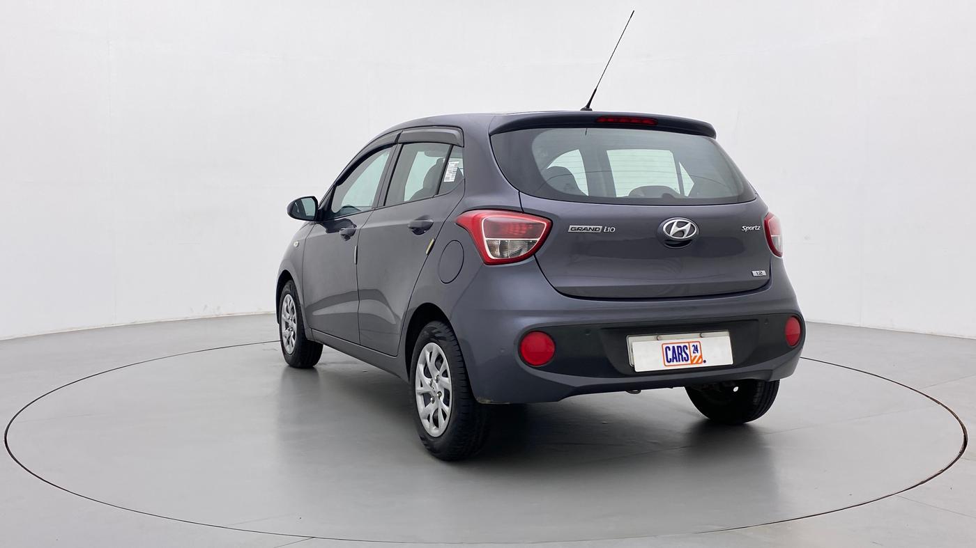 2017 Hyundai Grand i10 SPORTZ 1.2 KAPPA VTVT, Petrol, Manual, 36,397 km, Left Back Diagonal