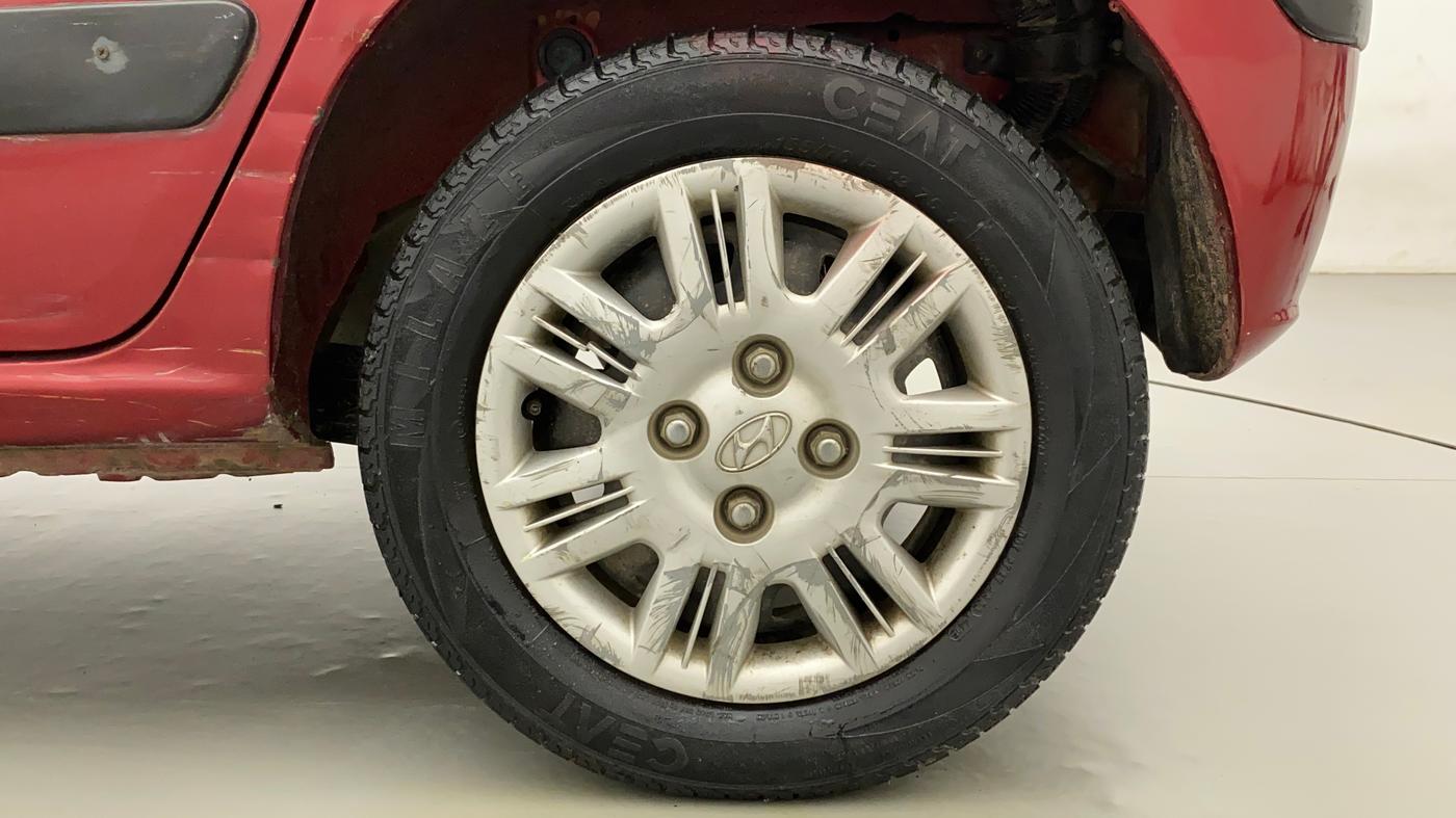 2010 Hyundai Santro Xing GLS, Petrol, Manual, 55,306 km, Left Rear Wheel