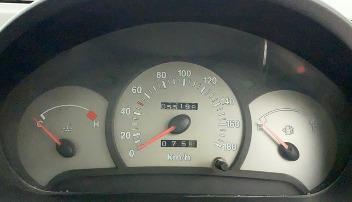 2010 Hyundai Santro Xing GLS, Petrol, Manual, 55,306 km, Odometer Image
