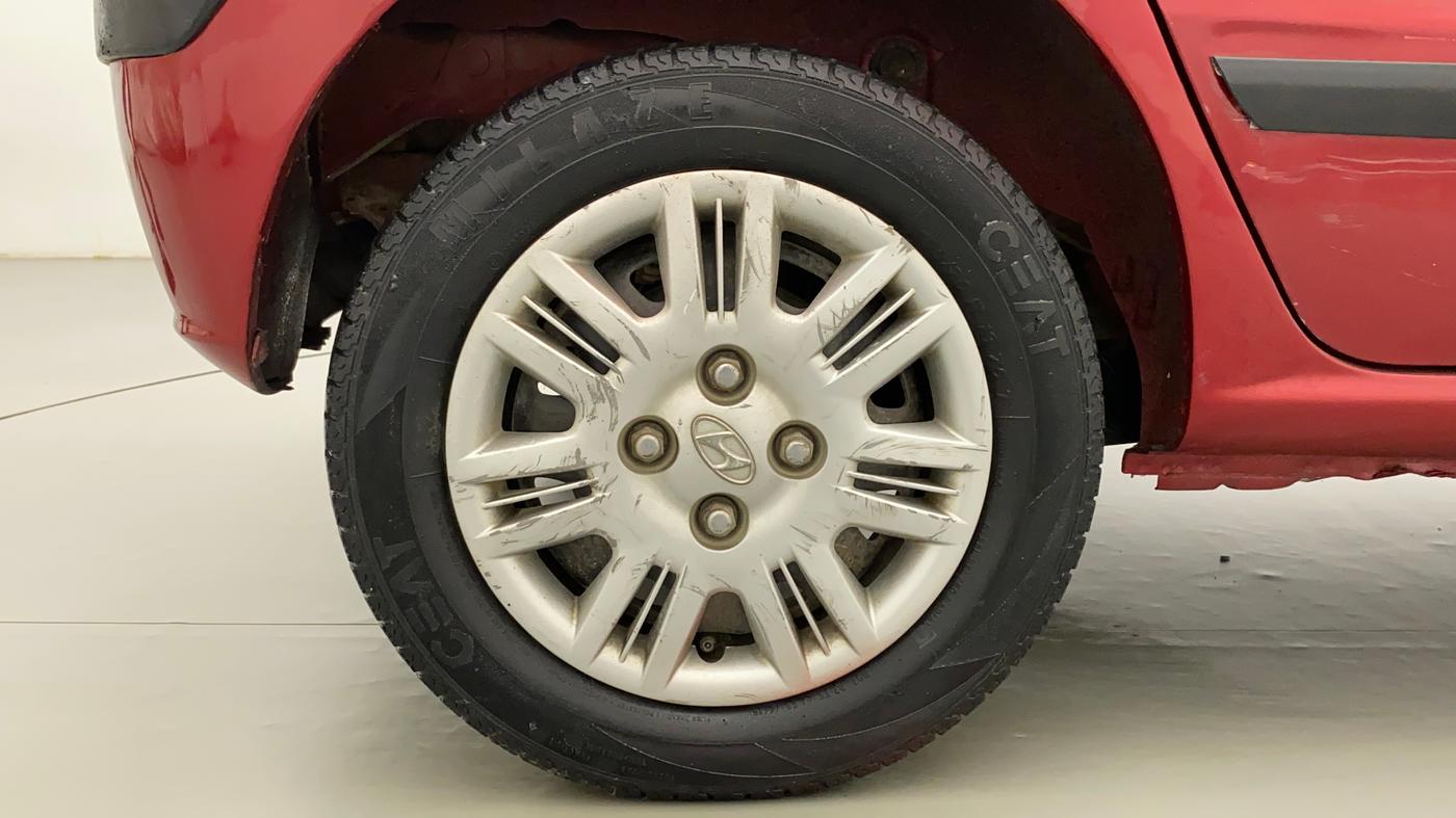 2010 Hyundai Santro Xing GLS, Petrol, Manual, 55,306 km, Right Rear Wheel