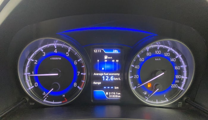 2017 Maruti Baleno ALPHA PETROL 1.2, Petrol, Manual, 51,938 km, Odometer Image
