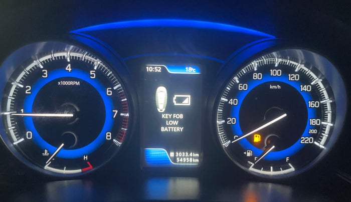 2018 Maruti Baleno ALPHA PETROL 1.2, Petrol, Manual, 54,952 km, Odometer Image