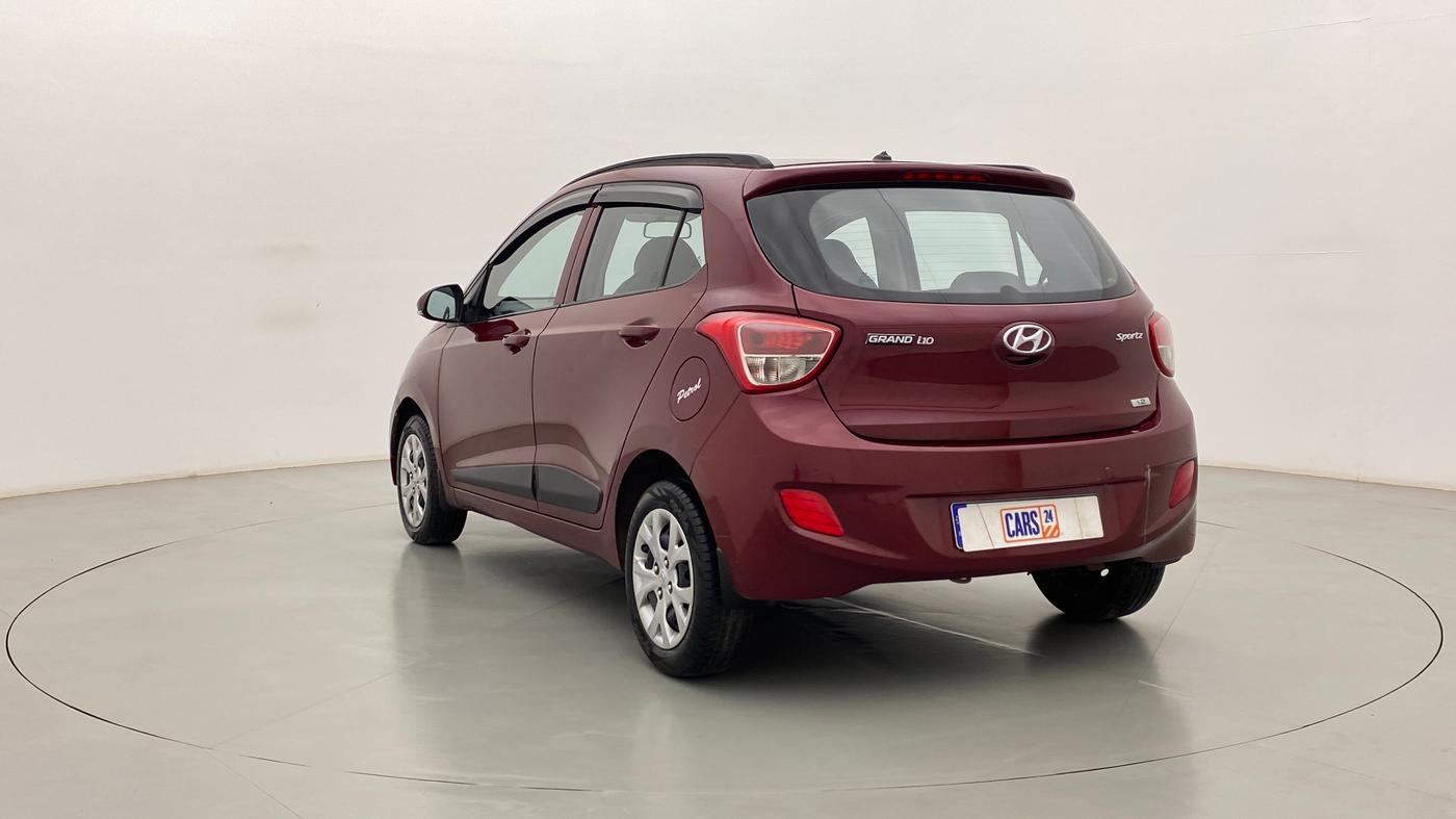 2015 Hyundai Grand i10 SPORTZ 1.2 KAPPA VTVT, Petrol, Manual, 71,730 km, Left Back Diagonal