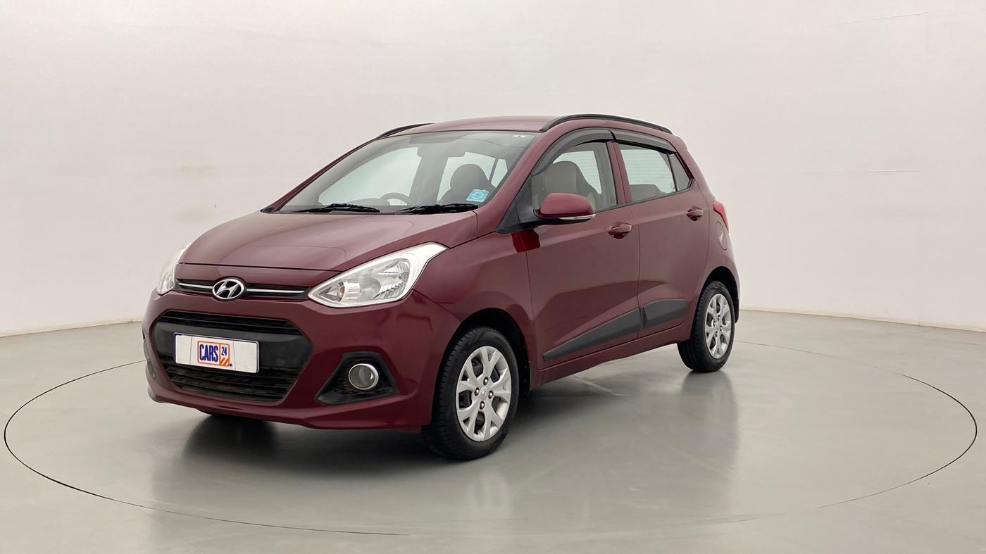 2015 Hyundai Grand i10 SPORTZ 1.2 KAPPA VTVT, Petrol, Manual, 71,730 km, Left Front Diagonal