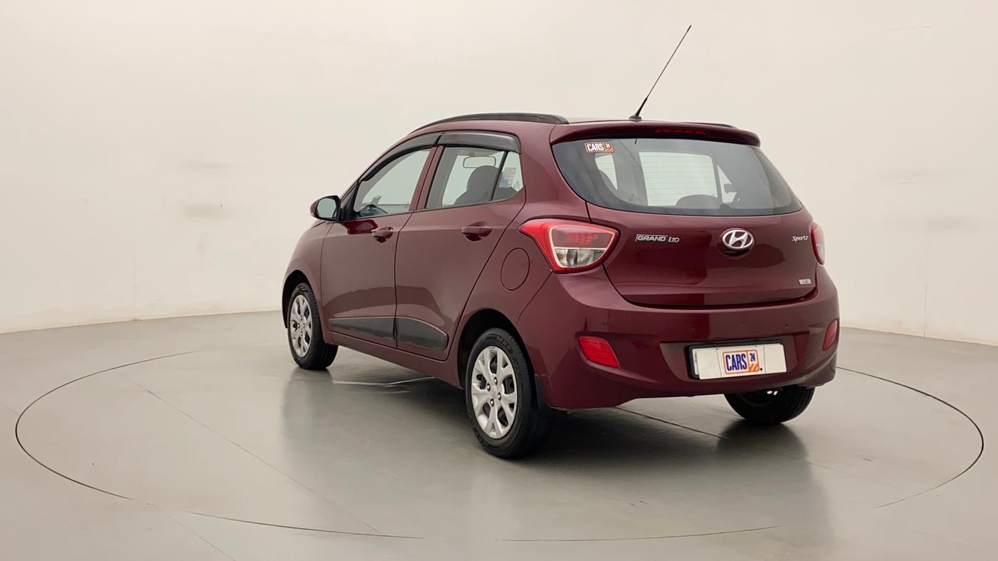 2015 Hyundai Grand i10 SPORTZ 1.2 KAPPA VTVT, Petrol, Manual, 76,388 km, Left Back Diagonal