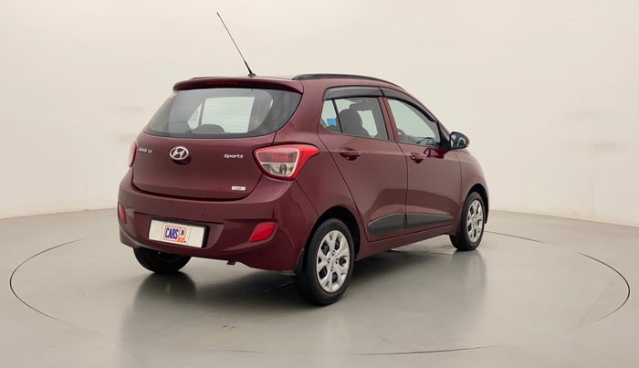 2015 Hyundai Grand i10 SPORTZ 1.2 KAPPA VTVT, Petrol, Manual, 76,388 km, Right Back Diagonal