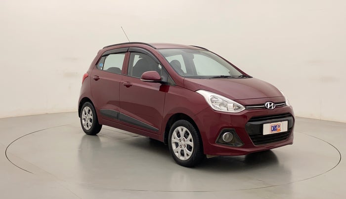 2015 Hyundai Grand i10 SPORTZ 1.2 KAPPA VTVT, Petrol, Manual, 76,388 km, Right Front Diagonal