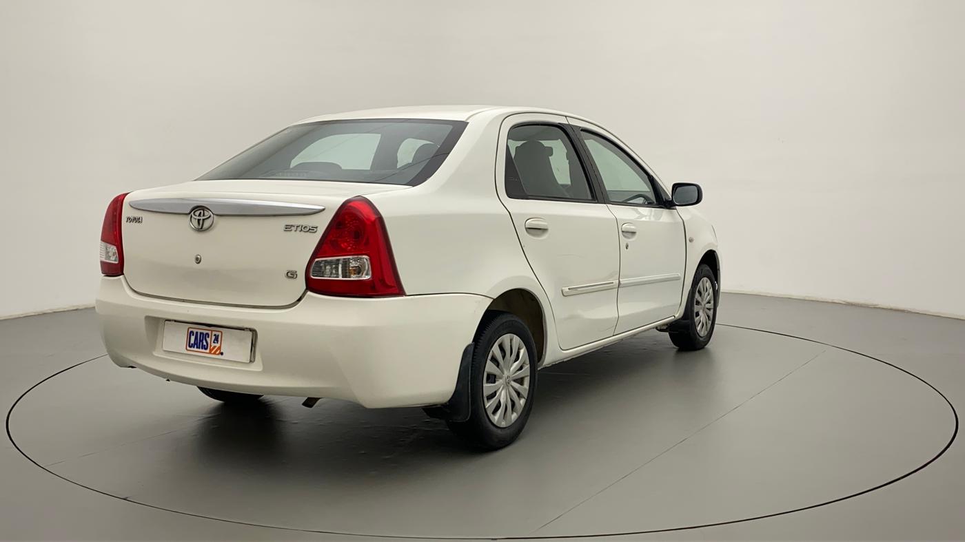 2011 Toyota Etios G, Petrol, Manual, 55,556 km, Right Back Diagonal