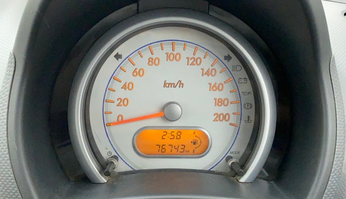2010 Maruti Ritz VXI, Petrol, Manual, 76,940 km, Odometer Image
