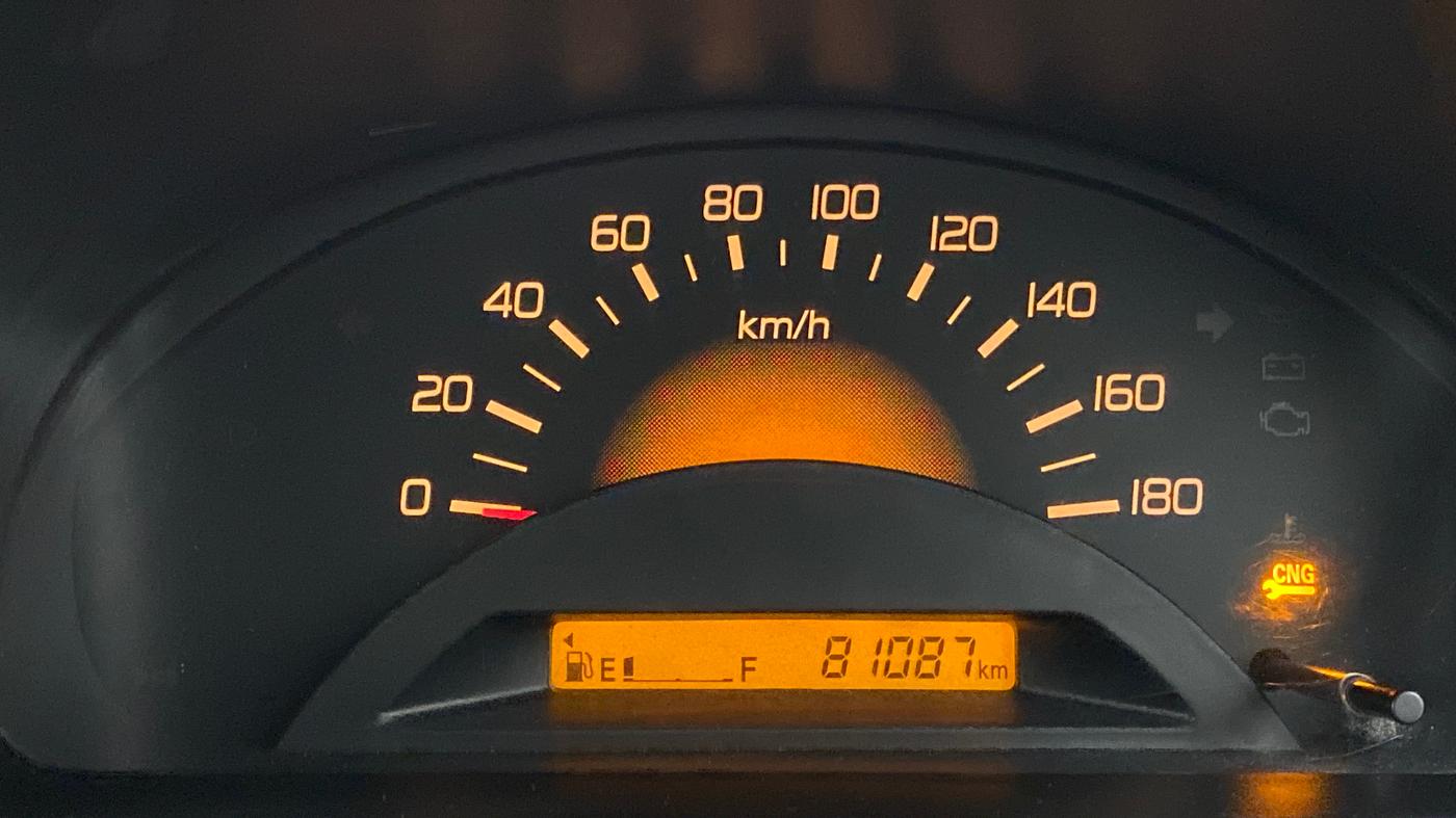2013 Maruti Wagon R 1.0 LXI CNG, CNG, Manual, 81,405 km, Odometer Image