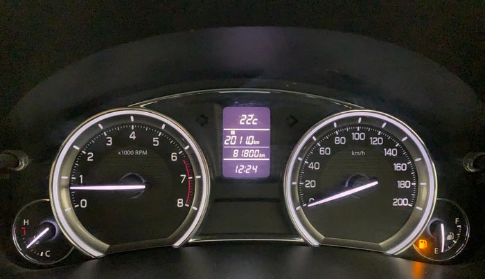 2016 Maruti Ciaz ZXI+, Petrol, Manual, 81,800 km, Odometer Image
