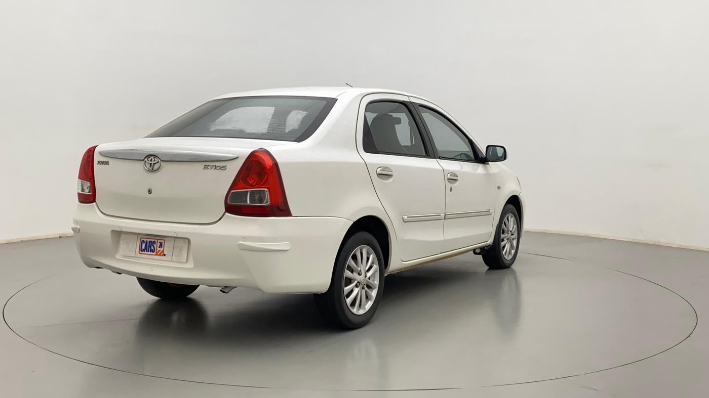 2012 Toyota Etios VD, Diesel, Manual, 95,842 km, Right Back Diagonal