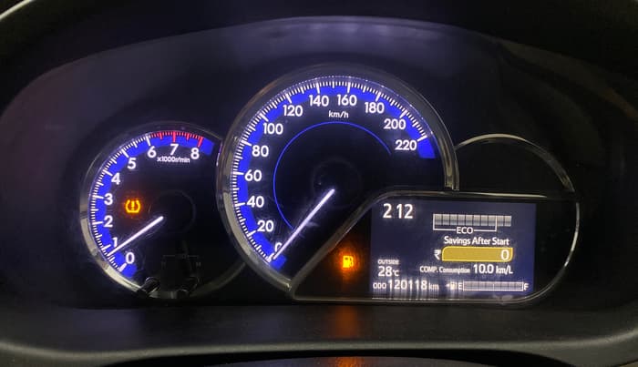 2018 Toyota YARIS VX MT, Petrol, Manual, 1,20,138 km, Odometer Image