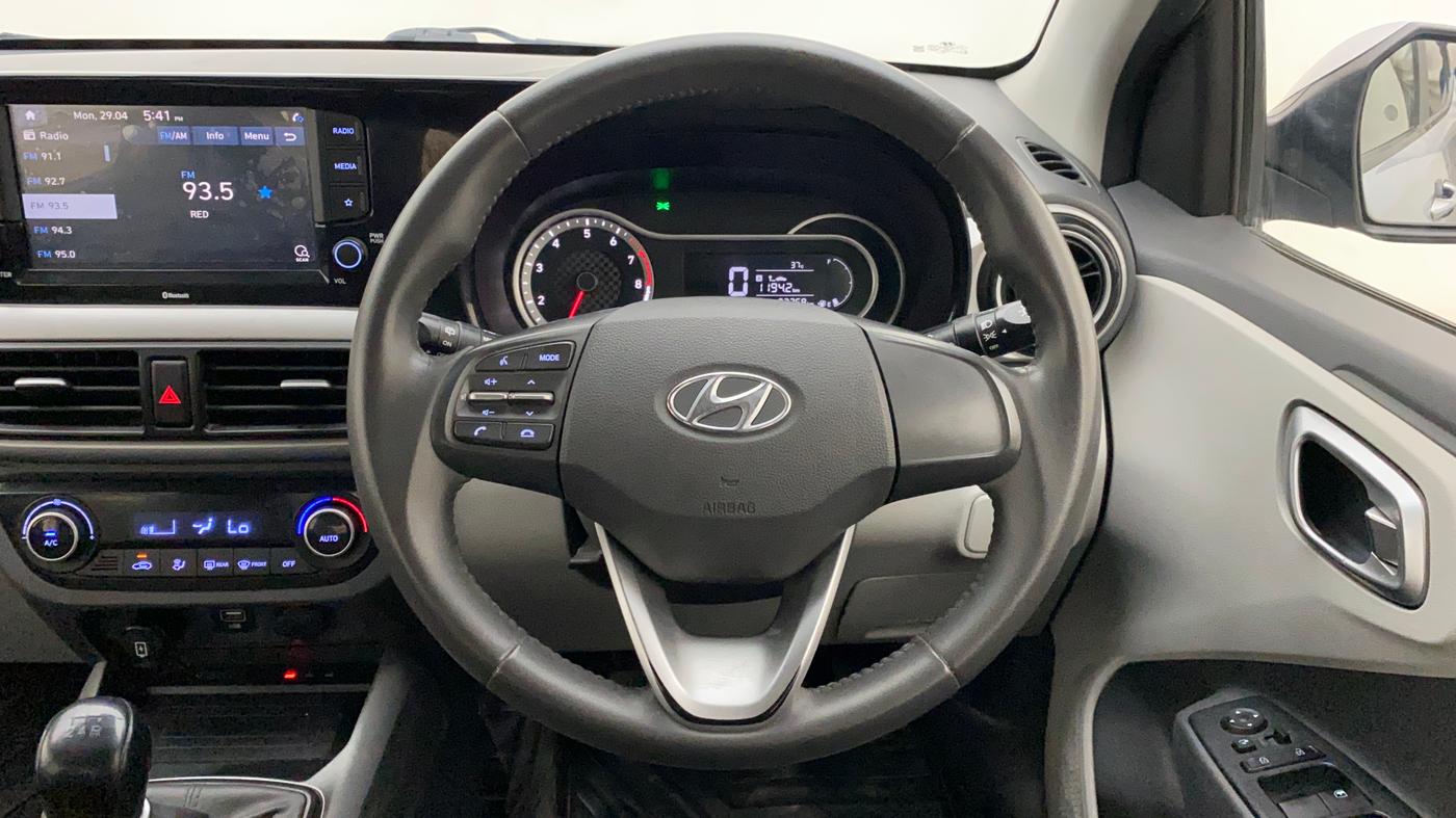 2021 Hyundai GRAND I10 NIOS ASTA 1.2 KAPPA VTVT, Petrol, Manual, 37,372 km, Steering Wheel Close Up