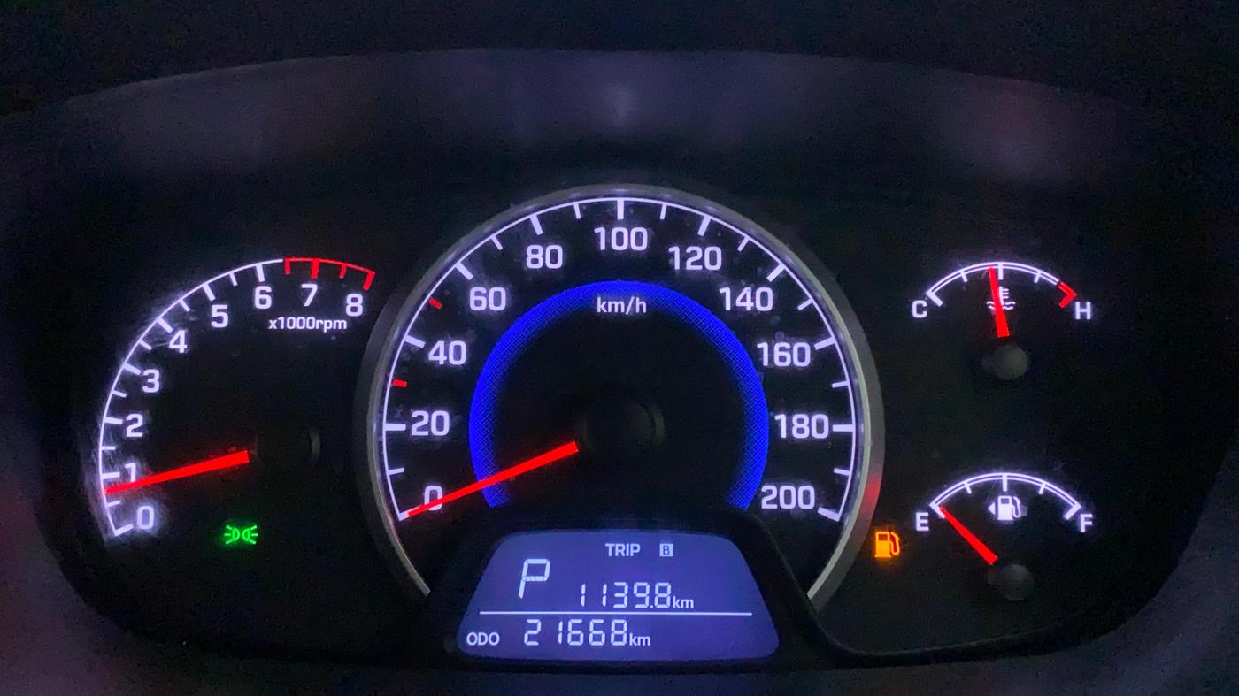 2018 Hyundai Grand i10 SPORTZ AT 1.2 KAPPA VTVT, Petrol, Automatic, 21,668 km, Odometer Image