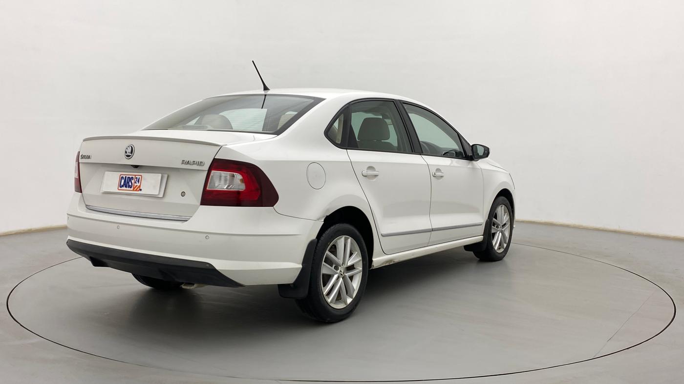 2019 Skoda Rapid STYLE 1.5 TDI AT, CNG, Automatic, 1,07,669 km, Right Back Diagonal