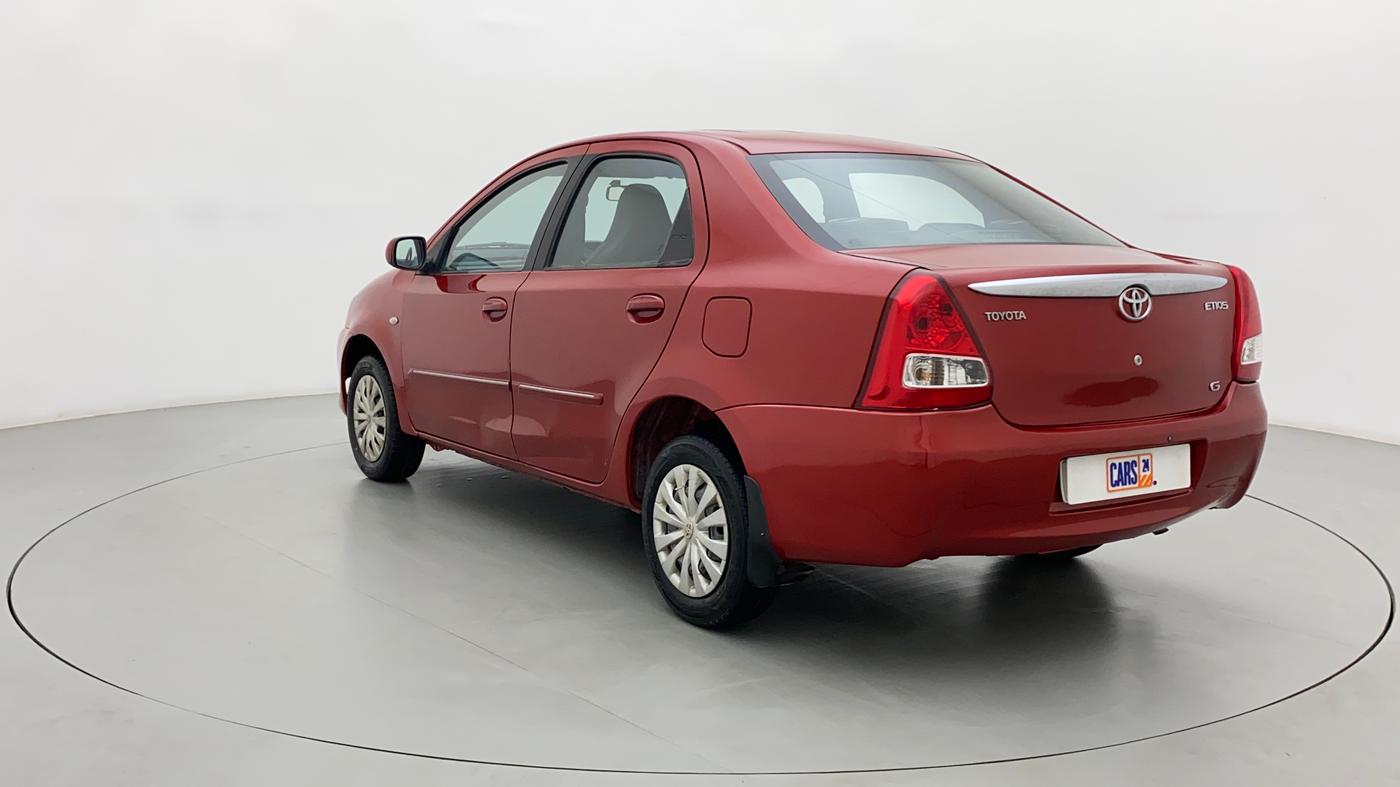 2011 Toyota Etios G, Petrol, Manual, 98,011 km, Left Back Diagonal