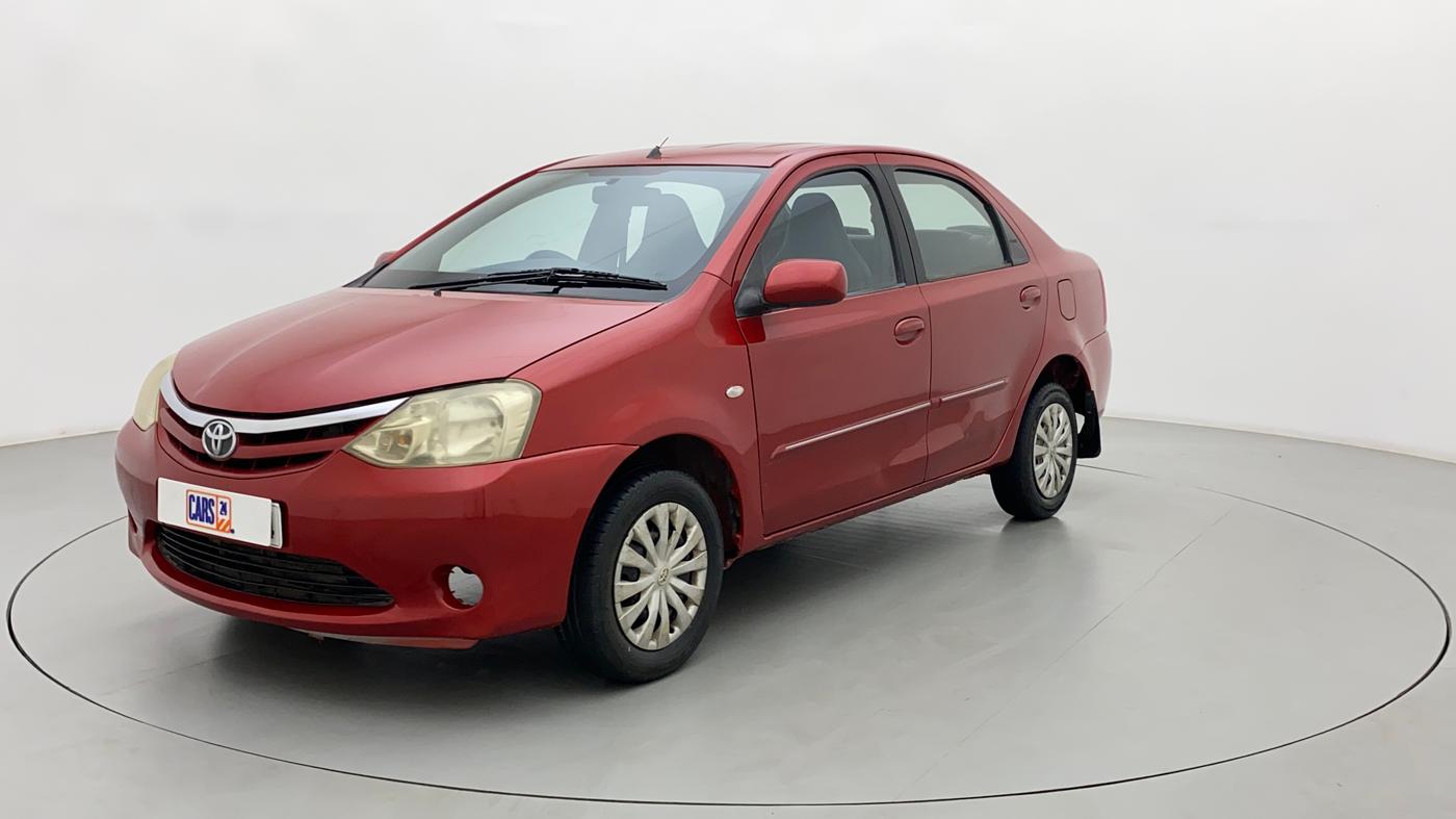 2011 Toyota Etios G, Petrol, Manual, 98,011 km, Left Front Diagonal