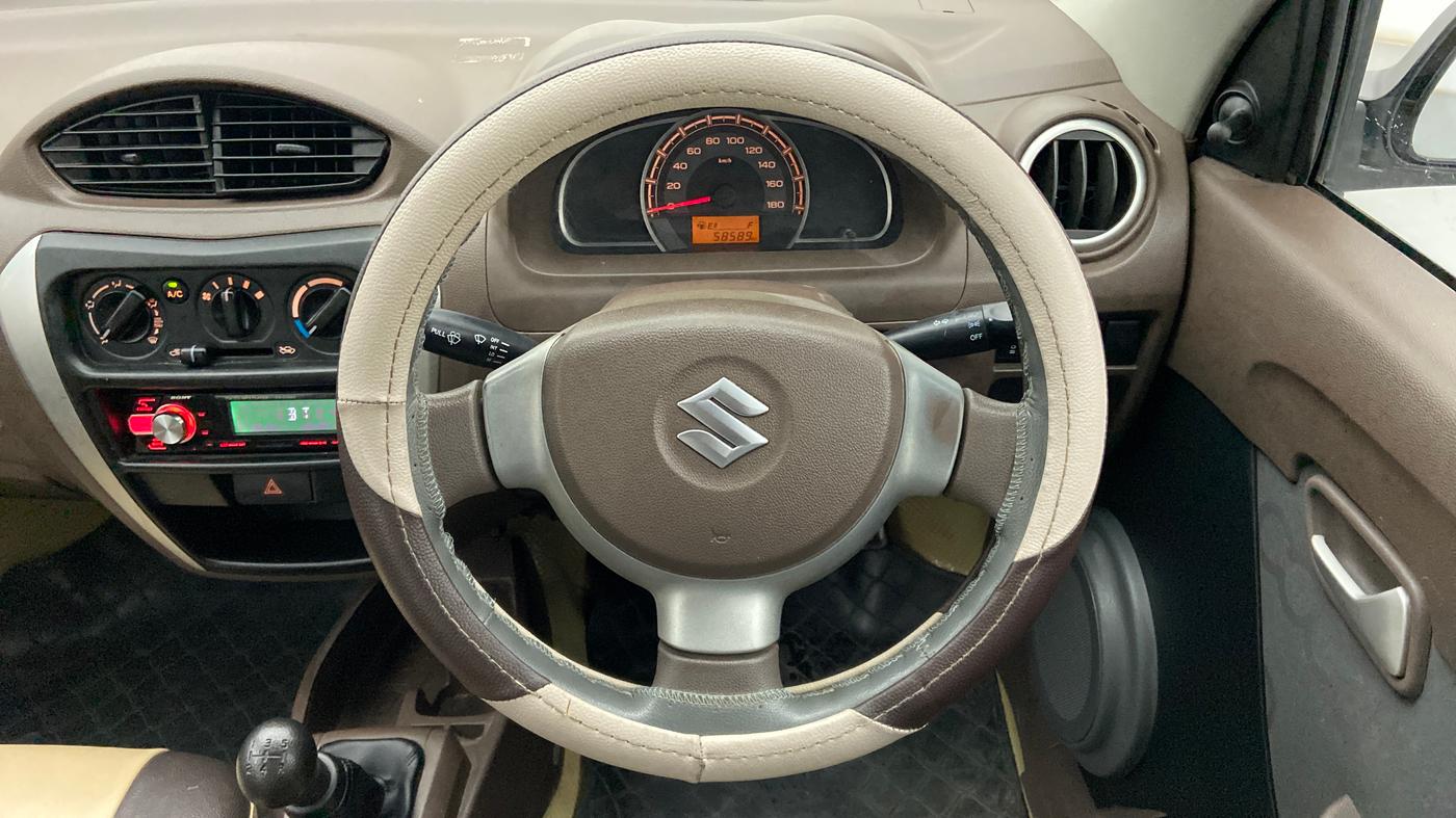 2013 Maruti Alto 800 LXI, Petrol, Manual, 58,589 km, Steering Wheel Close Up